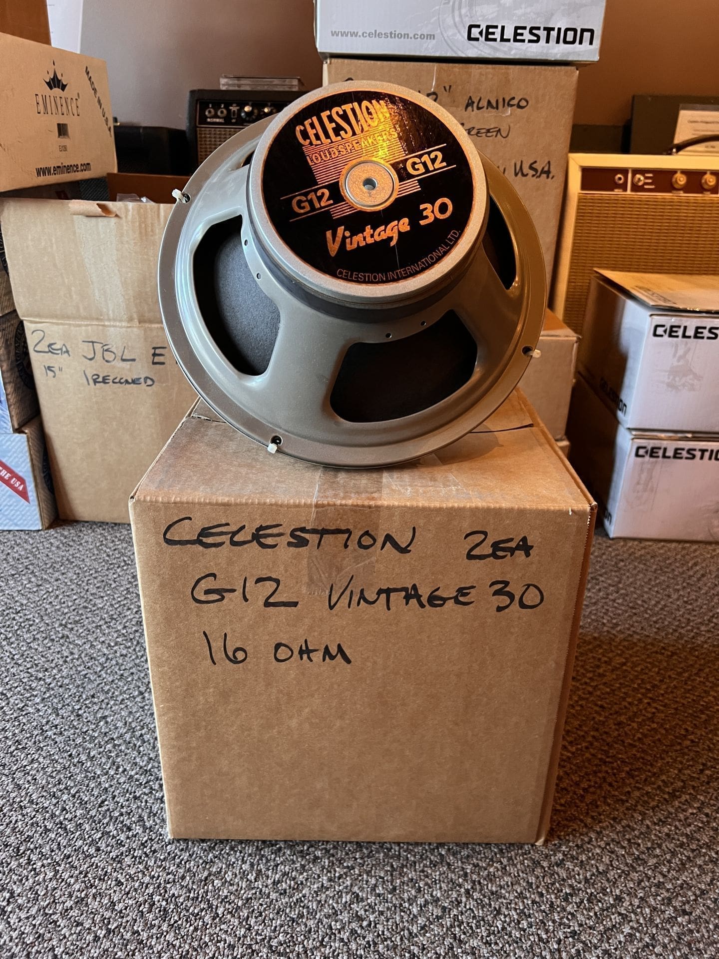 Pair of Celestion G12 Vintage 30s -- 16ohm 12"