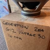 Pair of Celestion G12 Vintage 30s — 16ohm 12″