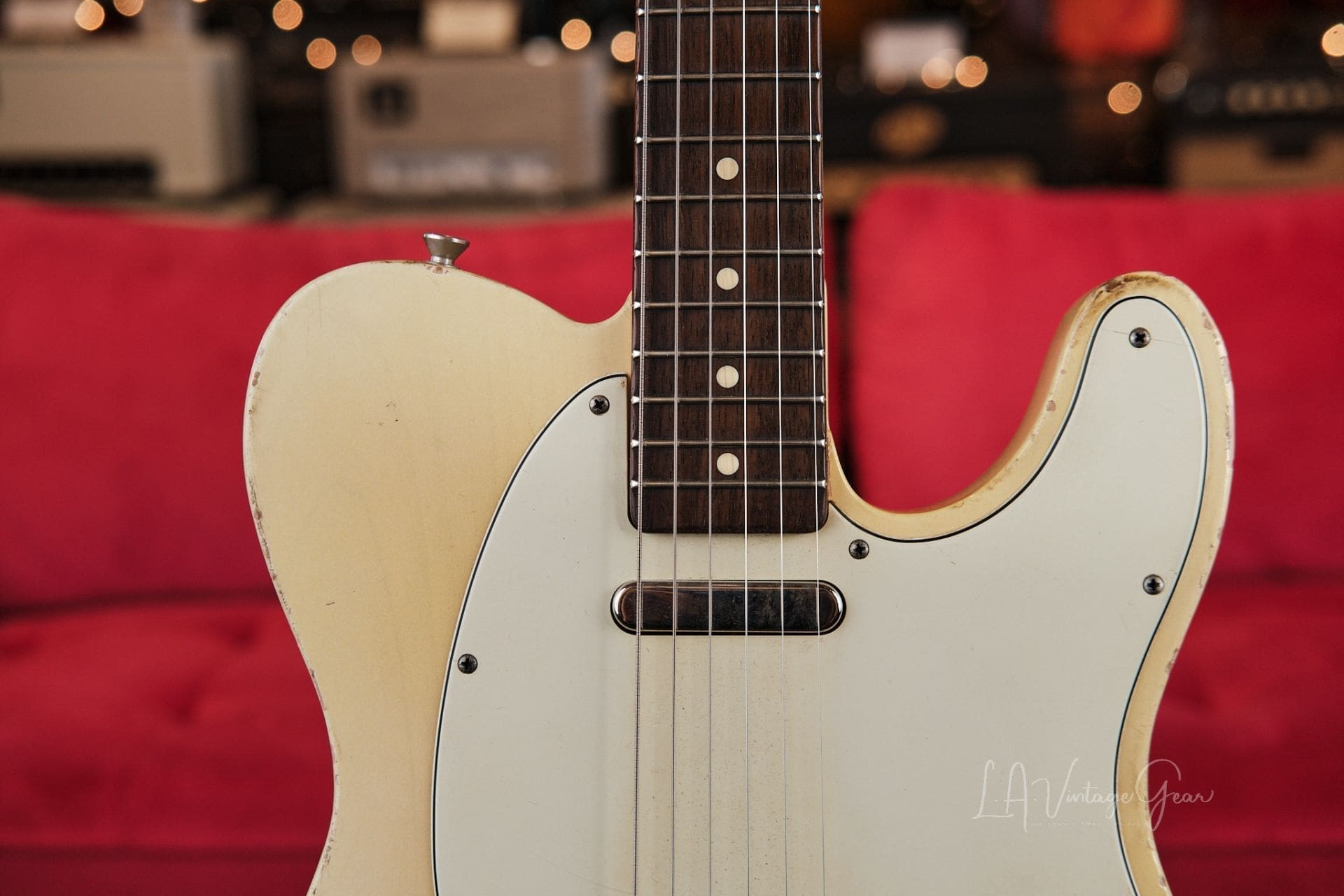 Danocaster Single Cut Whiteguard Electric Guitar - With Ron Ellis Pickups! - Image 3