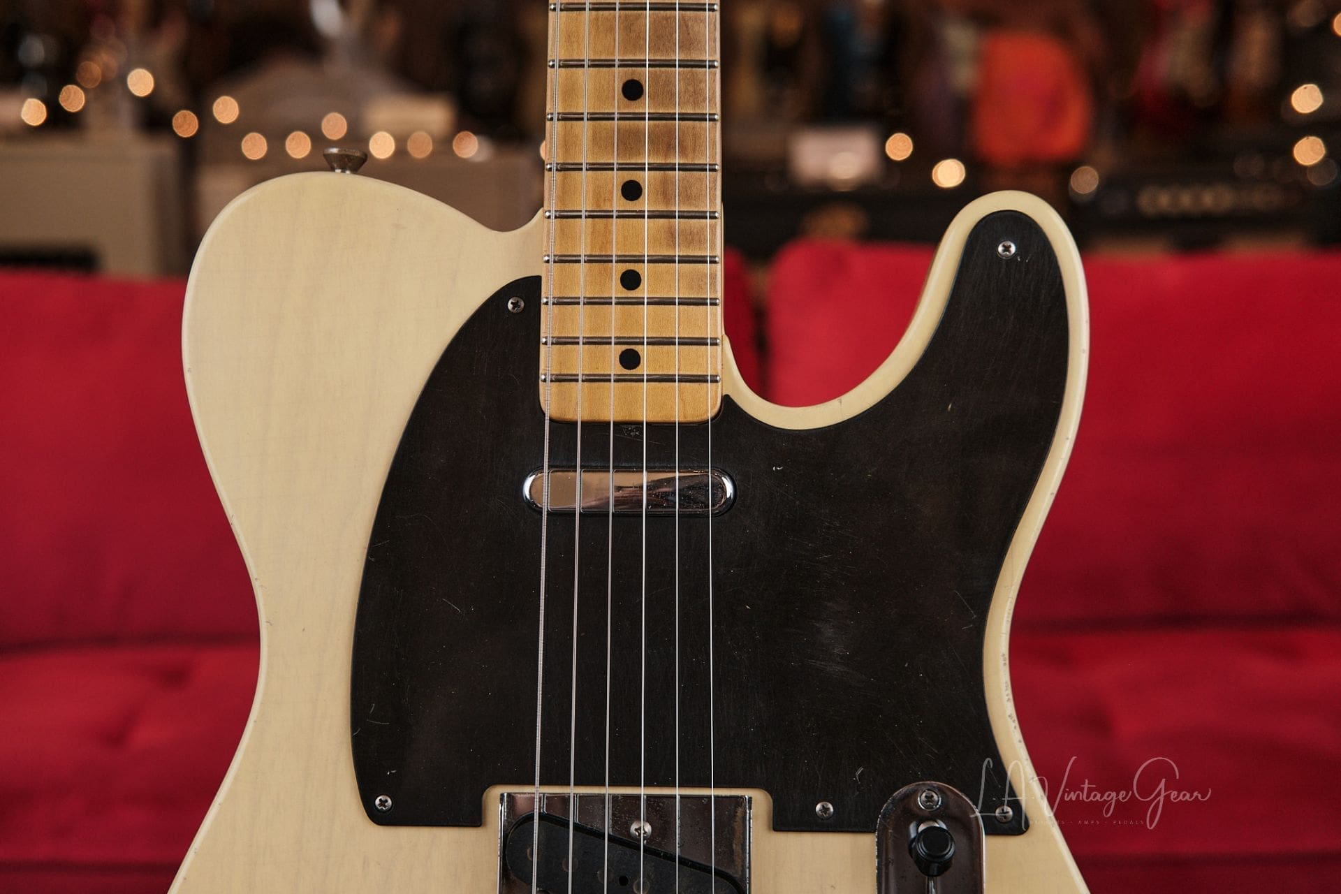 Mario Martin "Model T" Electric Guitar - Relic'd Nocaster Blonde & Porter Pickups! - Image 4