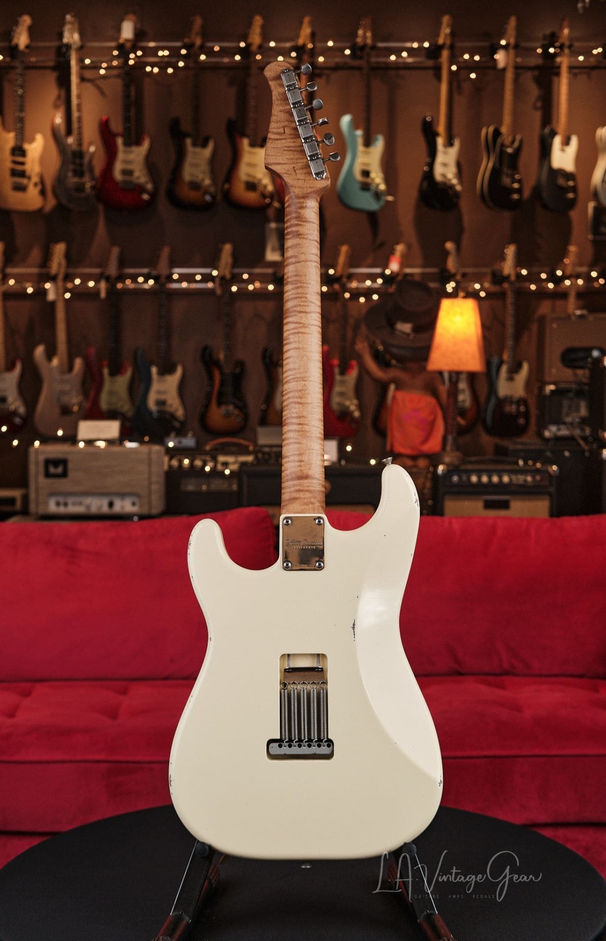 Xotic XSC-4 S-Style Relic'd Electric Guitar - Vintage White Finish #3708-  One of Ten We Just Got In!, image size:1237x1920