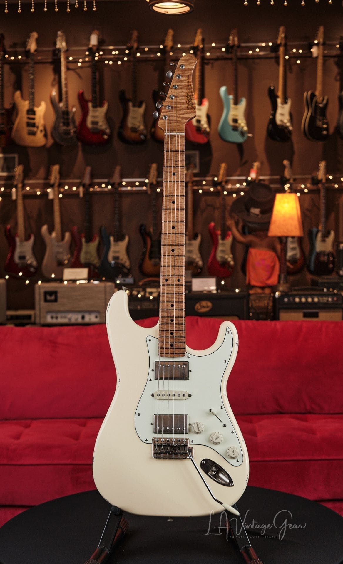 Xotic XSC-4 S-Style Relic'd Electric Guitar - Vintage White Finish #3708-  One of Ten We Just Got In!, image size:1167x1920