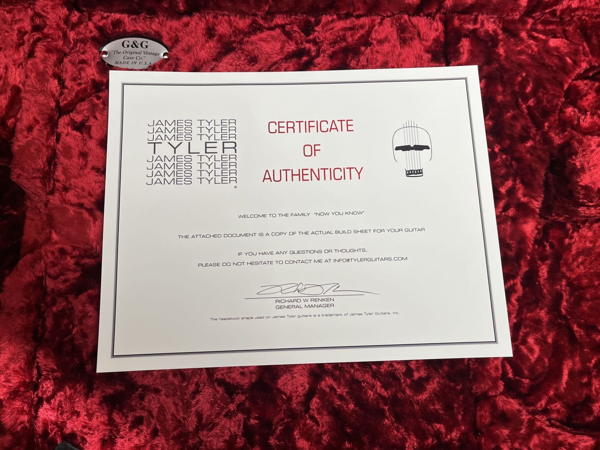 James Tyler Black Classic Level 2 Electric Guitar - Brand New! - Image 3