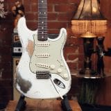 2023 Fender Custom Shop Rudy’s 61 Strat Heavy Relic – Olympic White Over Inca Silver!