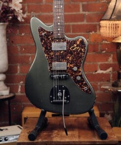Alternative view of K-Line San Bernardino Electric Guitar - Salsa Verde With Mastery Hardware!