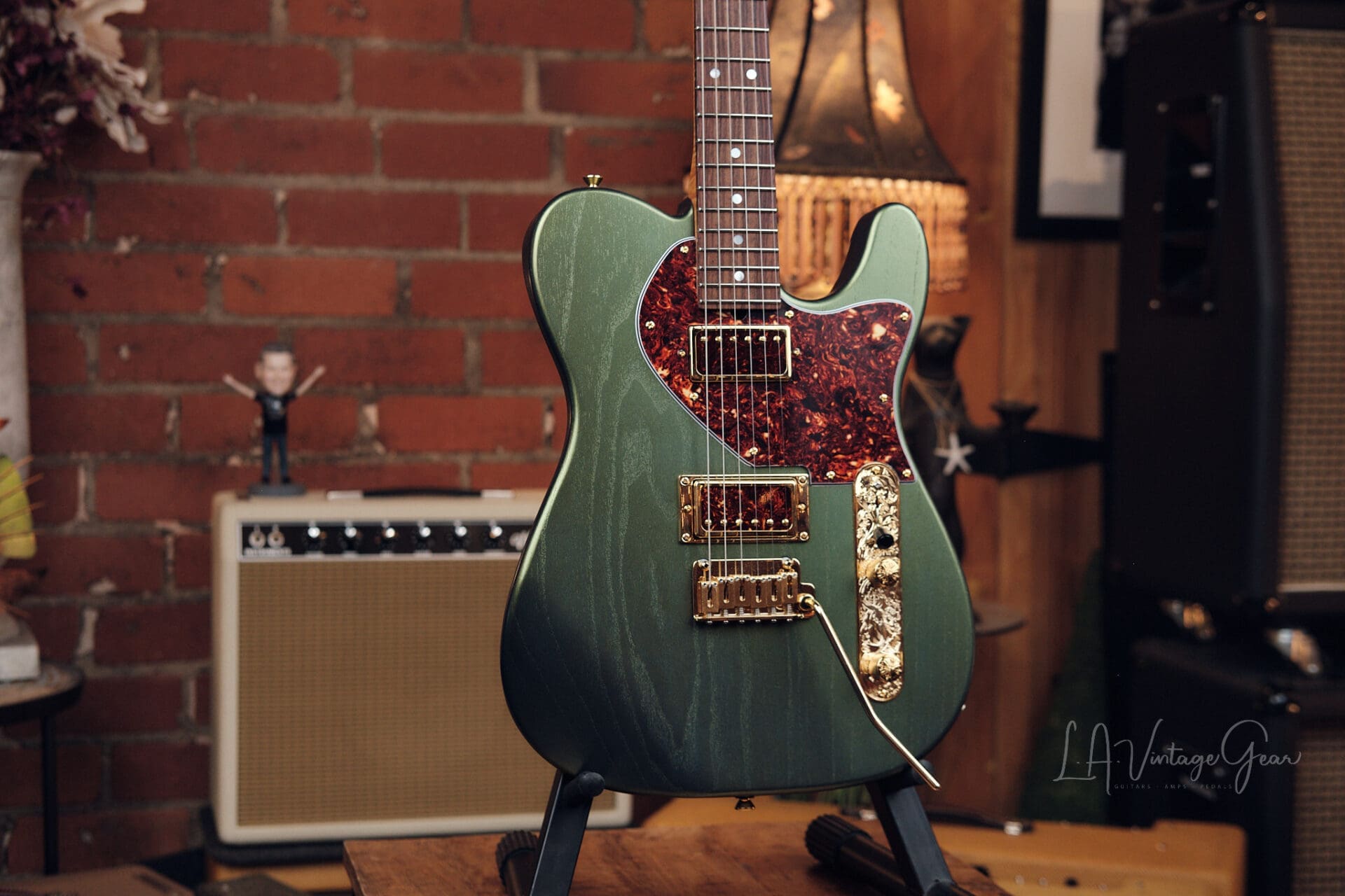 Taey Kang Modern T - Fastback Green With Lollar Imperial Pickups! - Image 3