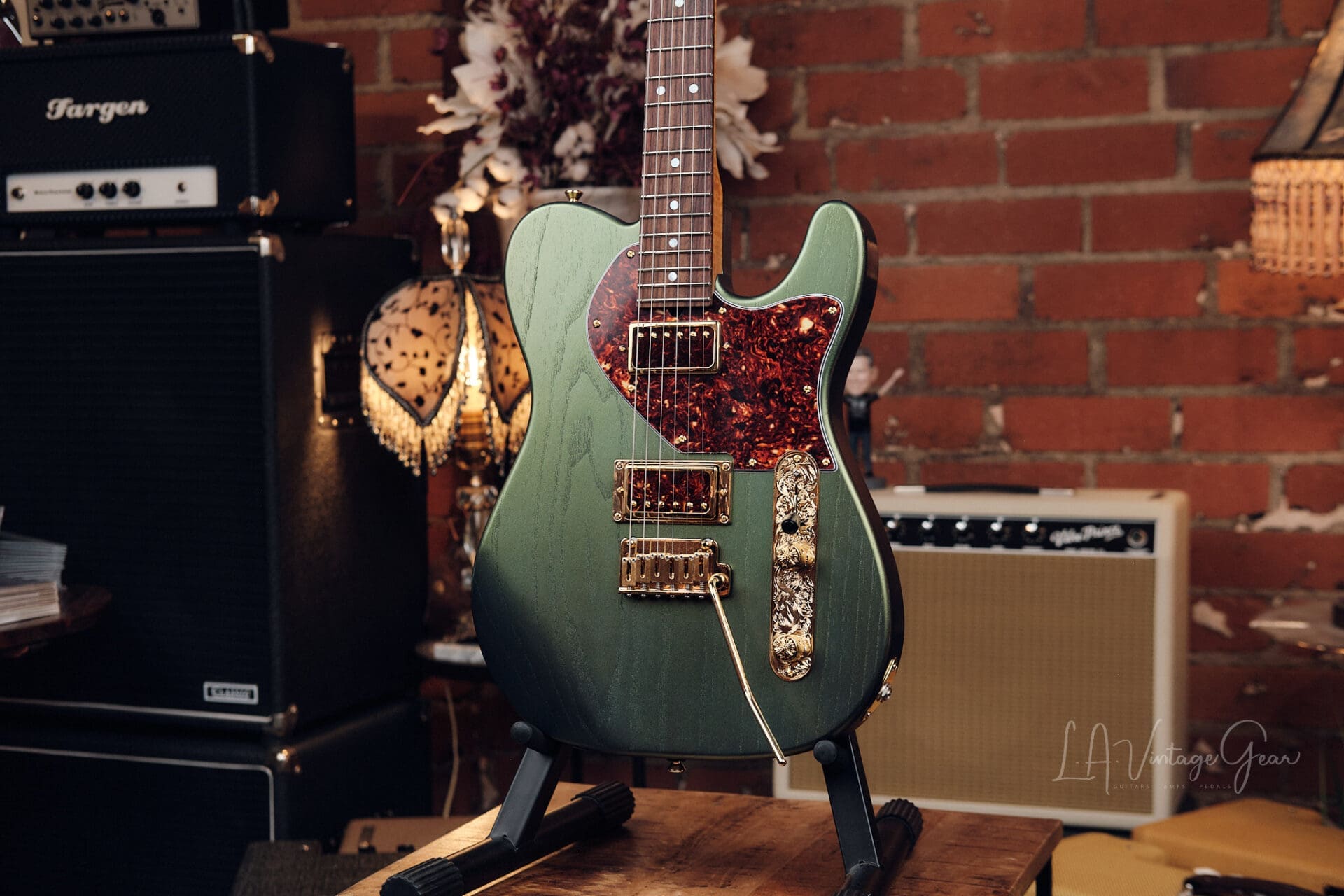 Taey Kang Modern T - Fastback Green With Lollar Imperial Pickups! - Image 4