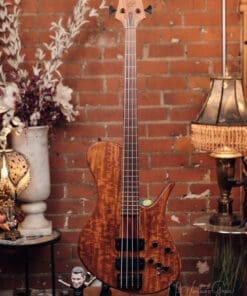Mark Eshenbaugh Single Cut Electric Bass - Beautiful Koa Top!
