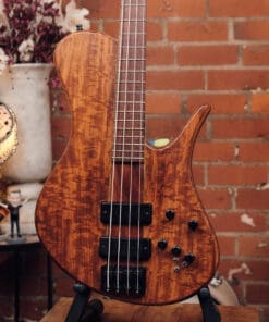 Alternative view of Mark Eshenbaugh Single Cut Electric Bass - Beautiful Koa Top!
