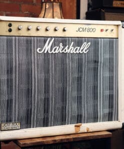 Alternative view of Marshall JCM 800 4104 50 Watt Lead 2x12 Combo Amp - White Tolex!