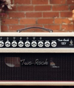 Alternative view of Two Rock TS 1 100 Watt Head and 2x12 Vertical Cabinet - Blonde & Oxblood!