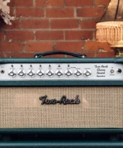 Alternative view of Two Rock Classic Reverb Signature 100W Head and 4x10 Cab - British Racing Green Tolex!