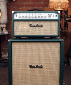 Two Rock Classic Reverb Signature 100W Head and 4x10 Cab - British Racing Green Tolex!