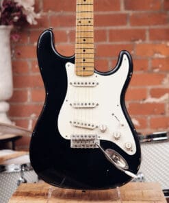 Alternative view of K-Line Springfield S-Style Electric Guitar - Black with Maple  #060157