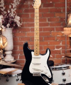 K-Line Springfield S-Style Electric Guitar - Black with Maple #060157