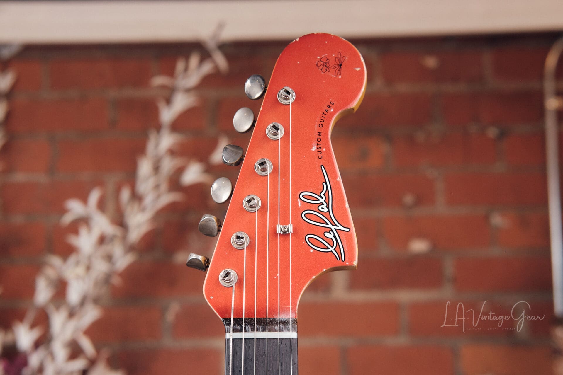 Lelah Custom Guitars 37JM - Candy Apple Red with Arcane Pickups! - Image 7