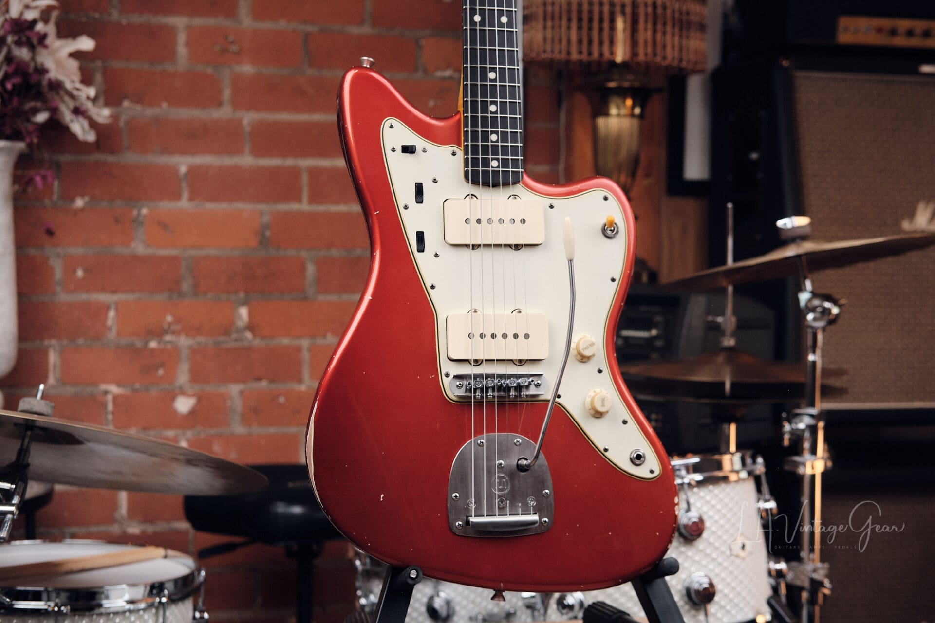 Lelah Custom Guitars 37JM - Candy Apple Red with Arcane Pickups! - Image 3