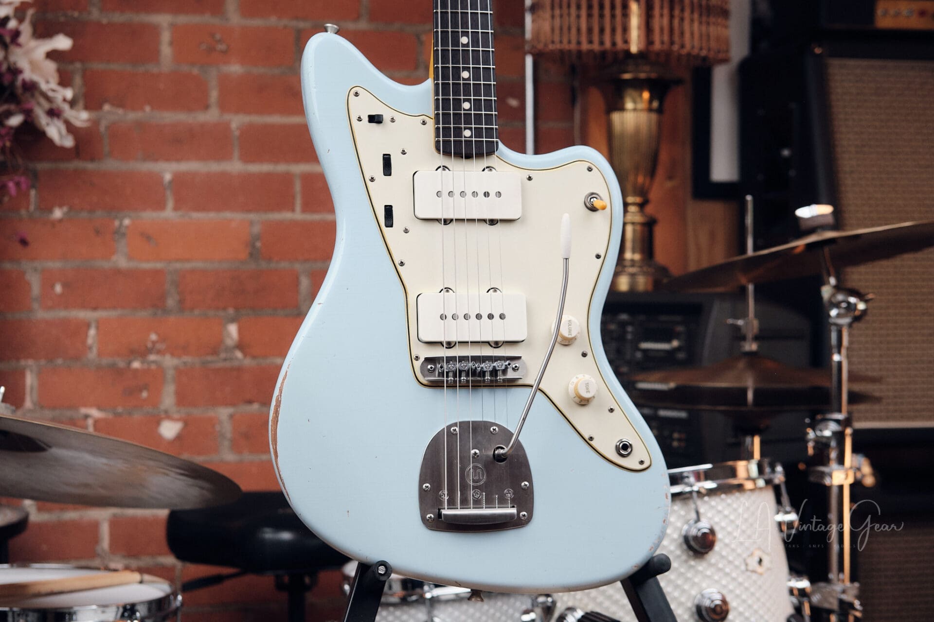 Lelah Custom Guitars 37JM - Sonic Blue with Arcane Pickups! - Image 4