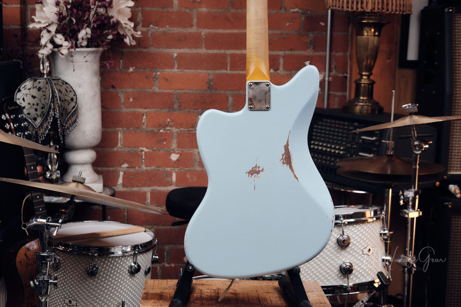 Lelah Custom Guitars 37JM - Sonic Blue with Arcane Pickups! - Image 10