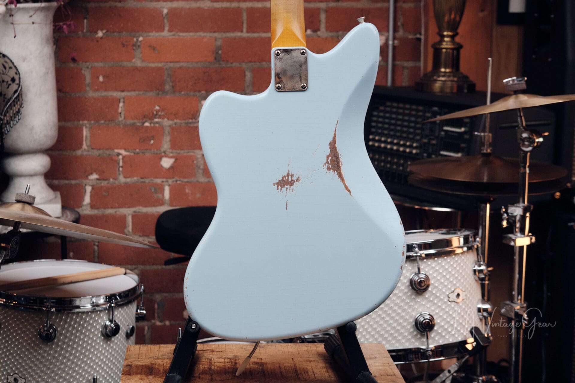 Lelah Custom Guitars 37JM - Sonic Blue with Arcane Pickups! - Image 11