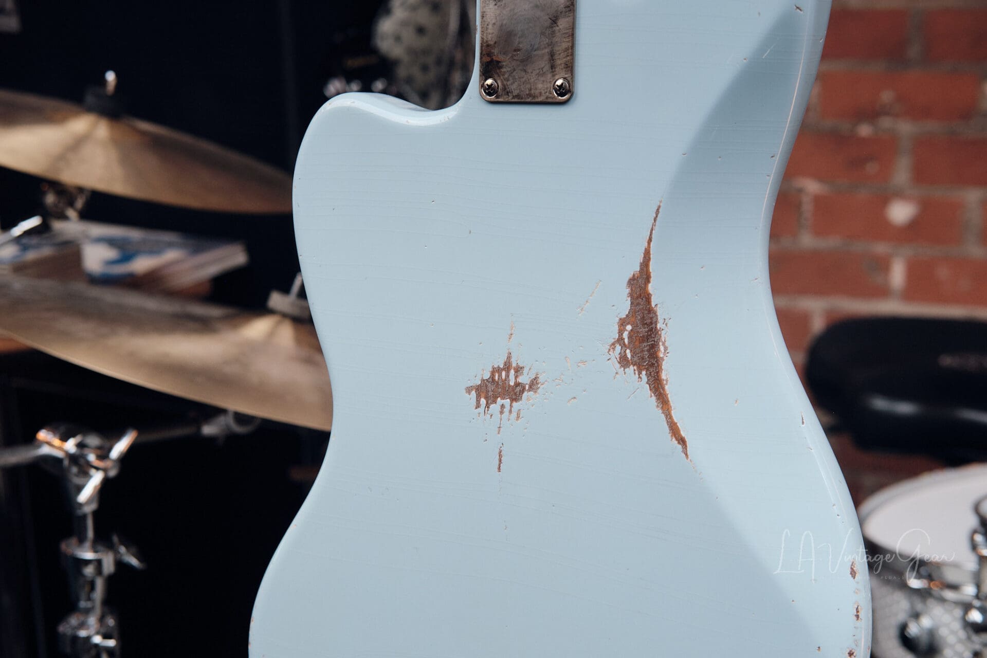 Lelah Custom Guitars 37JM - Sonic Blue with Arcane Pickups! - Image 12