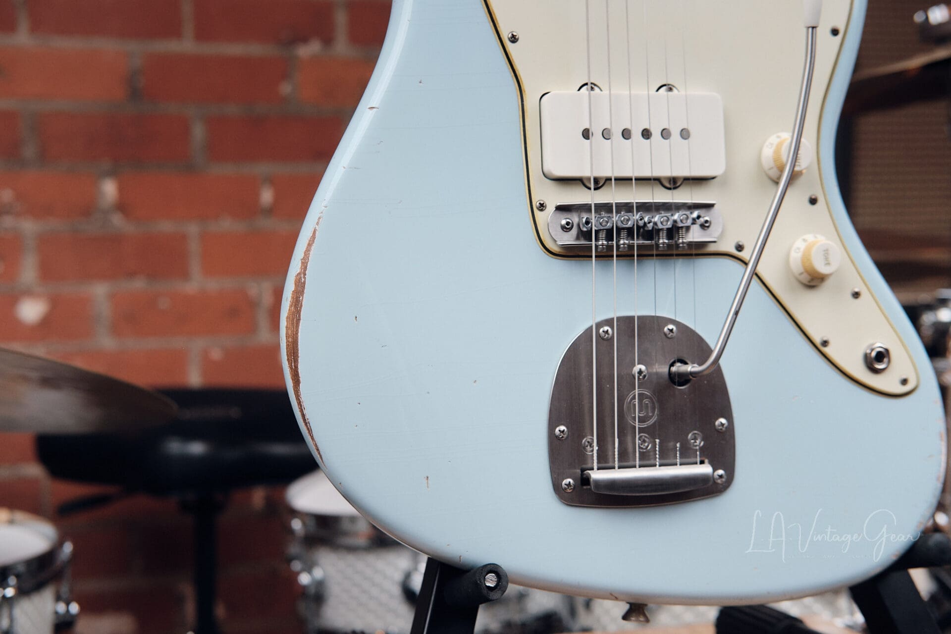 Lelah Custom Guitars 37JM - Sonic Blue with Arcane Pickups! - Image 6