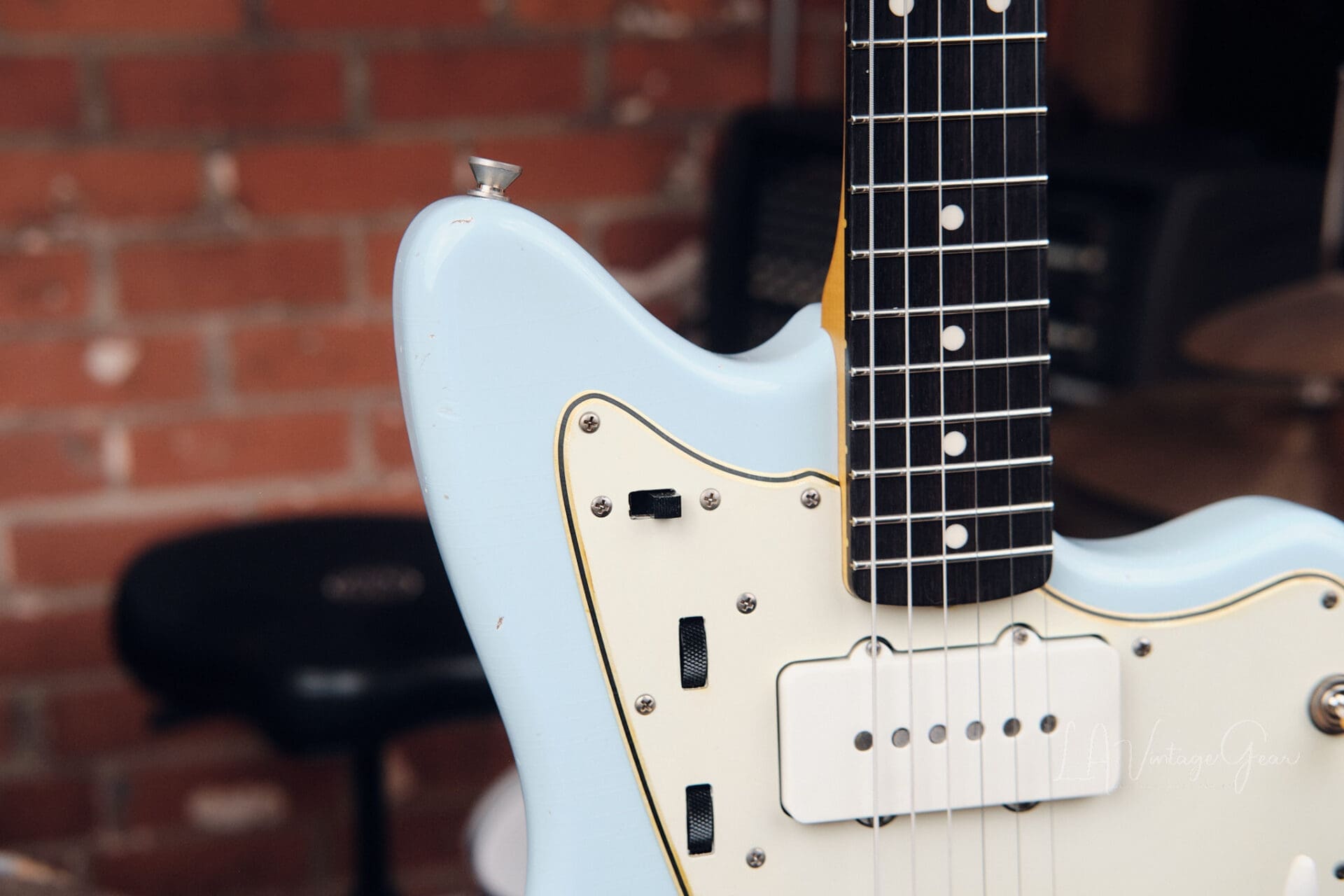 Lelah Custom Guitars 37JM - Sonic Blue with Arcane Pickups! - Image 5