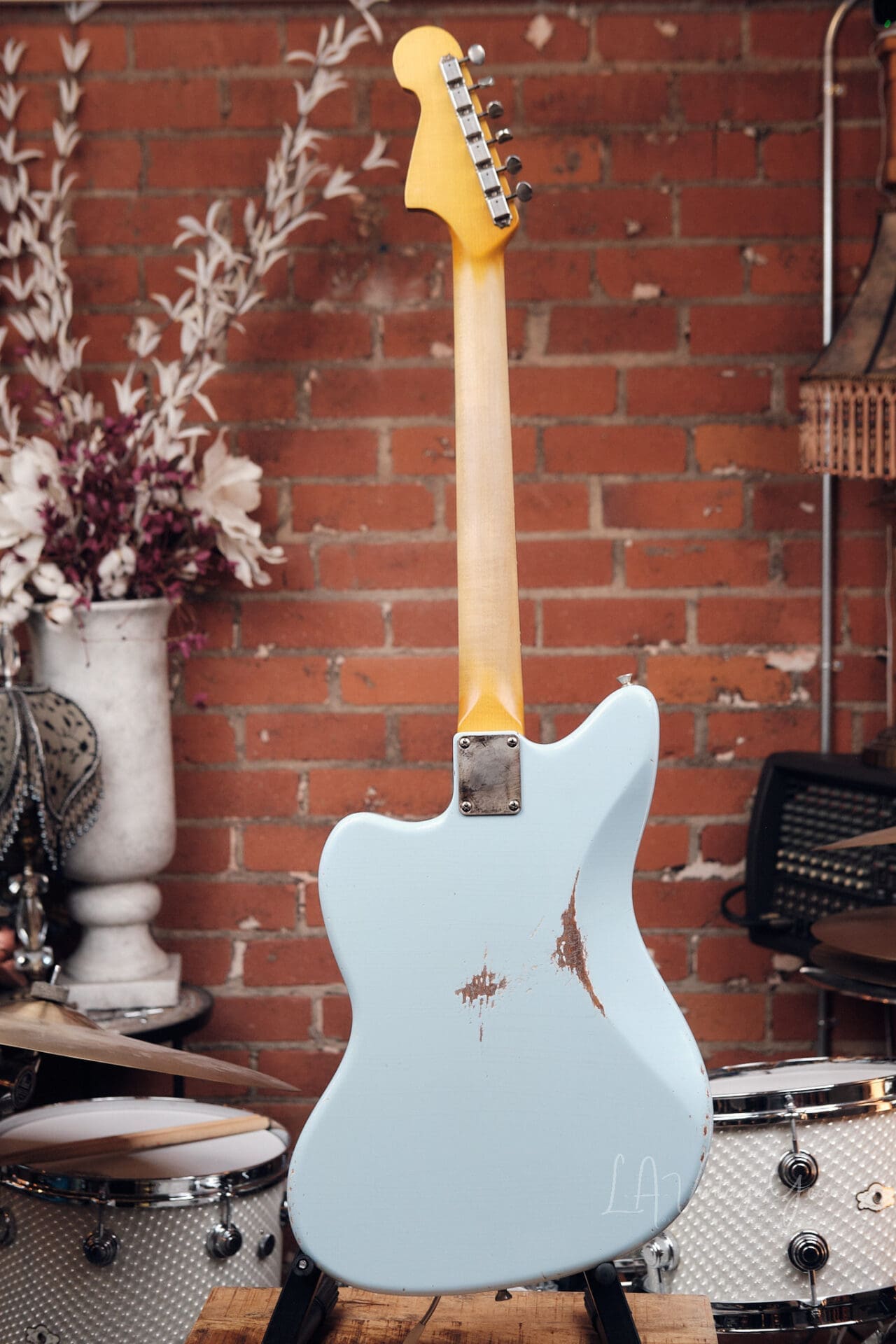 Lelah Custom Guitars 37JM - Sonic Blue with Arcane Pickups! - Image 9
