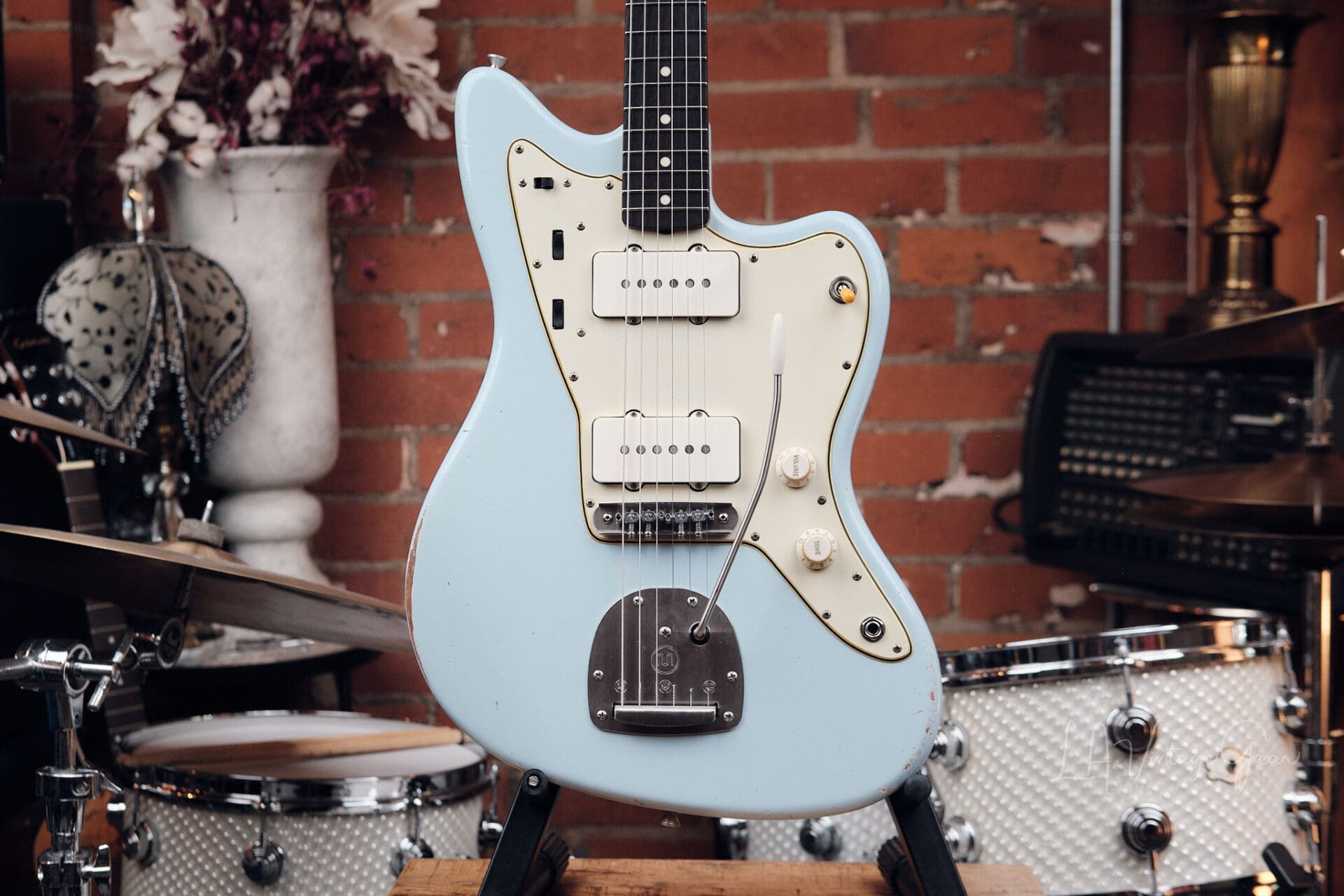 Lelah Custom Guitars 37JM - Sonic Blue with Arcane Pickups! - Image 2