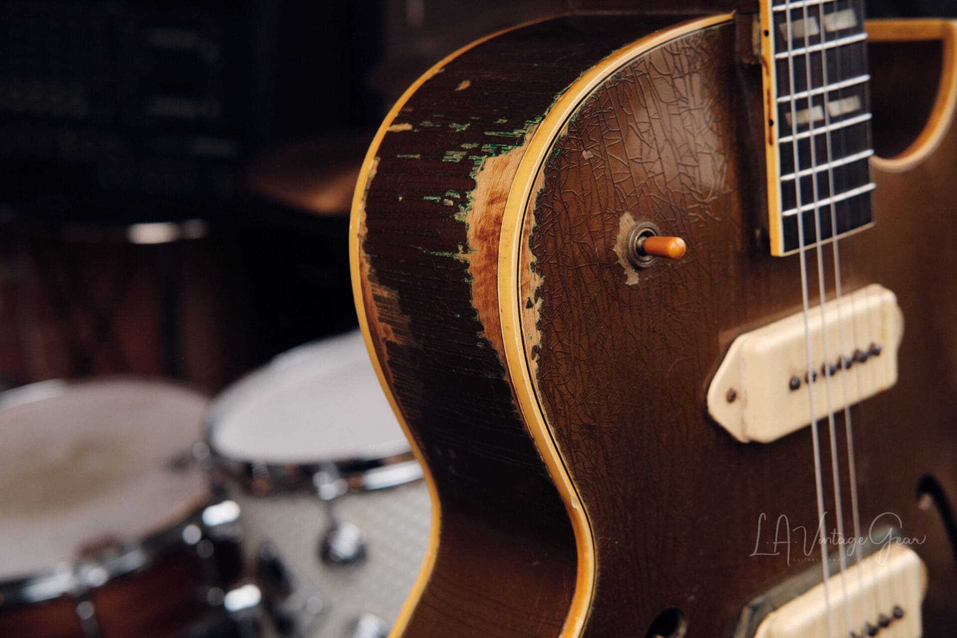 1954 Gibson ES-295 Gold Hollowbody - Original P-90s, Lifton Case, 6 lbs. 7 oz! - Image 6