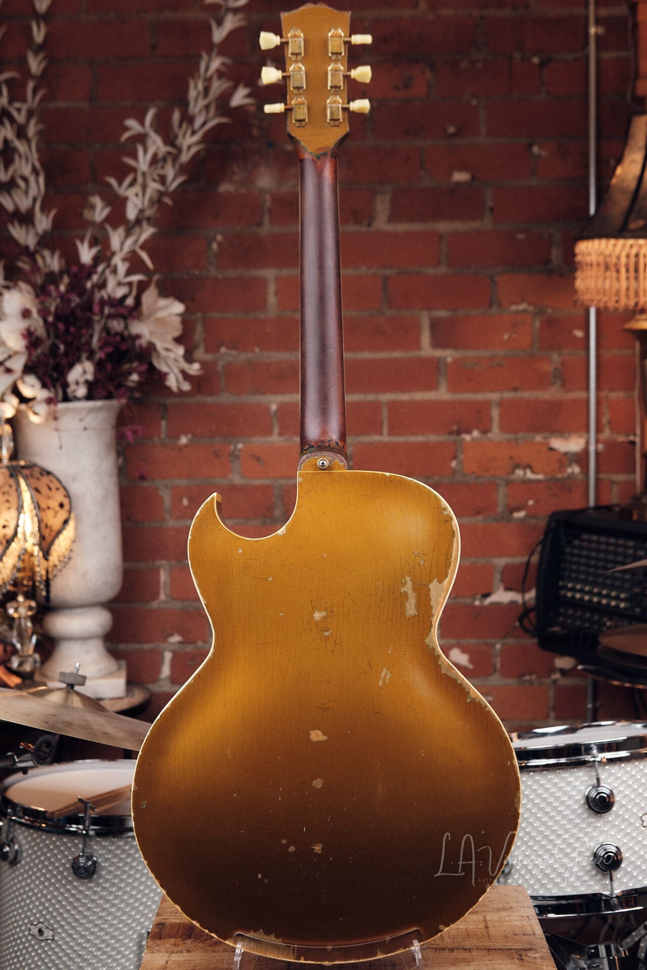 1954 Gibson ES-295 Gold Hollowbody - Original P-90s, Lifton Case, 6 lbs. 7 oz! - Image 14