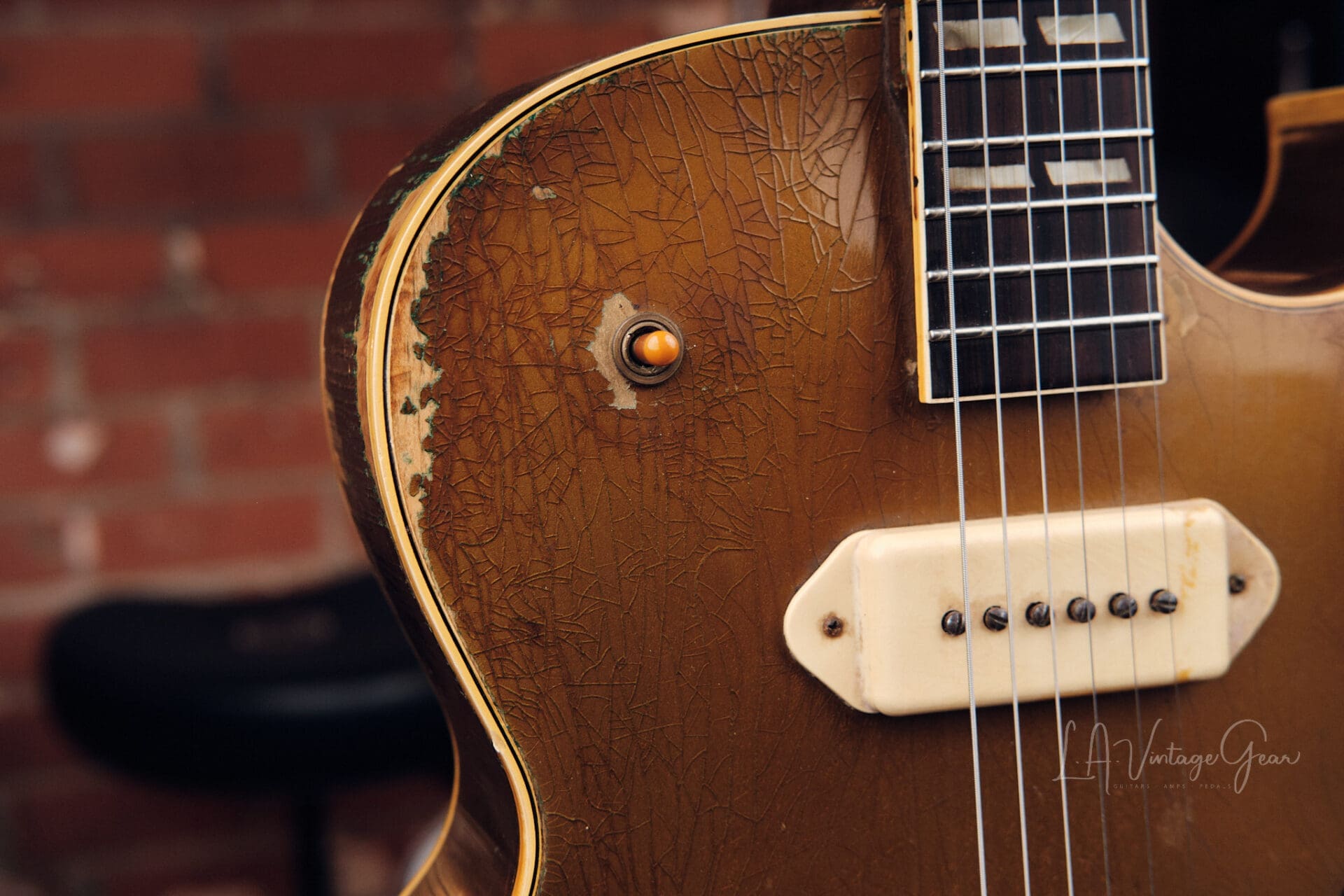 1954 Gibson ES-295 Gold Hollowbody - Original P-90s, Lifton Case, 6 lbs. 7 oz! - Image 7