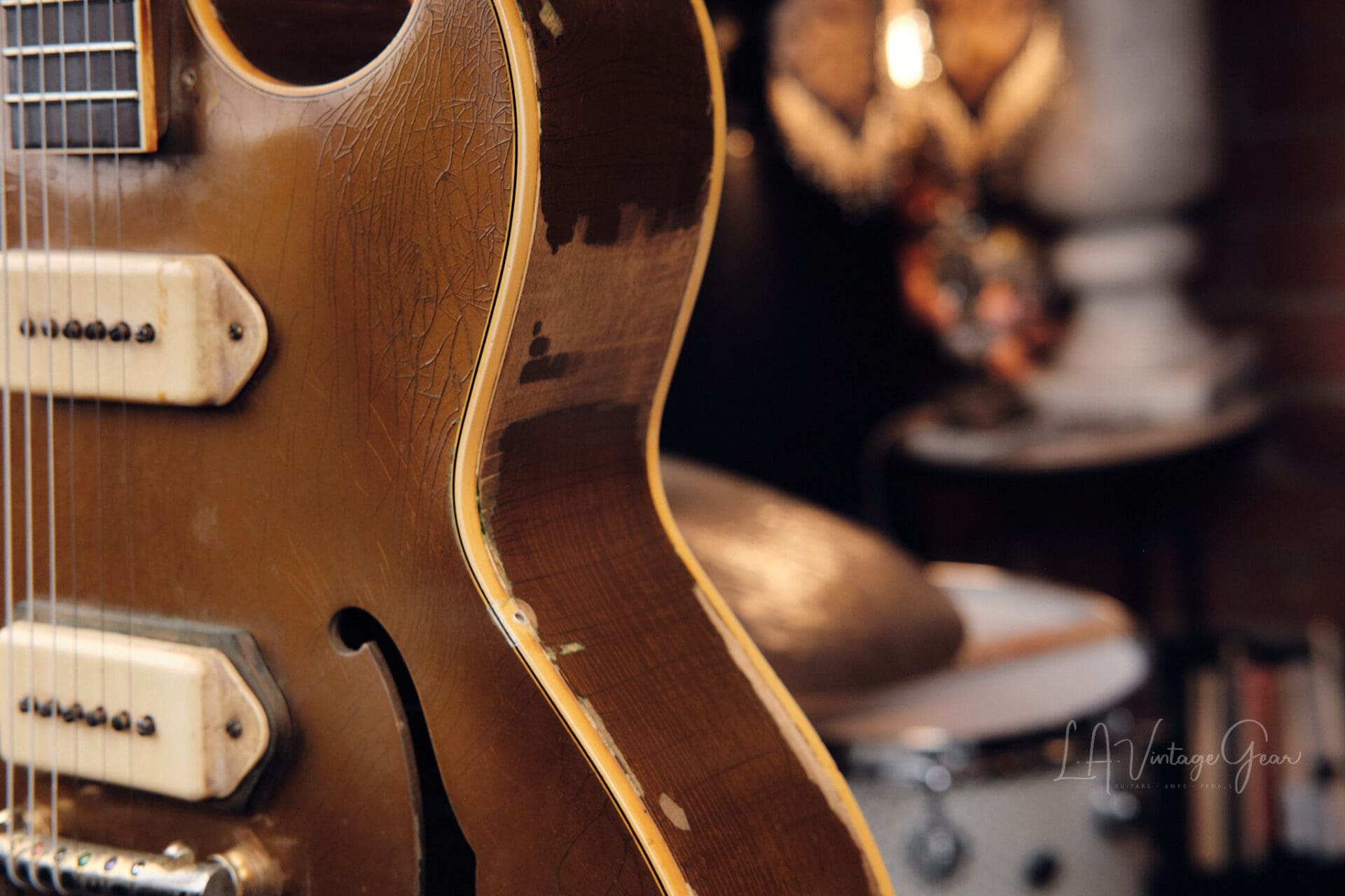 1954 Gibson ES-295 Gold Hollowbody - Original P-90s, Lifton Case, 6 lbs. 7 oz! - Image 9