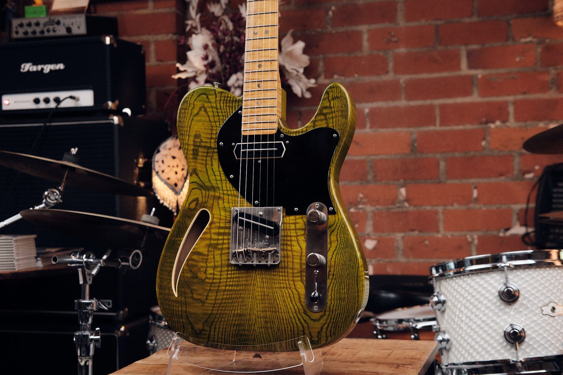 Partscaster Thinline T Style Guitar - With Lollar Charlie Christian Pickups! - Image 4