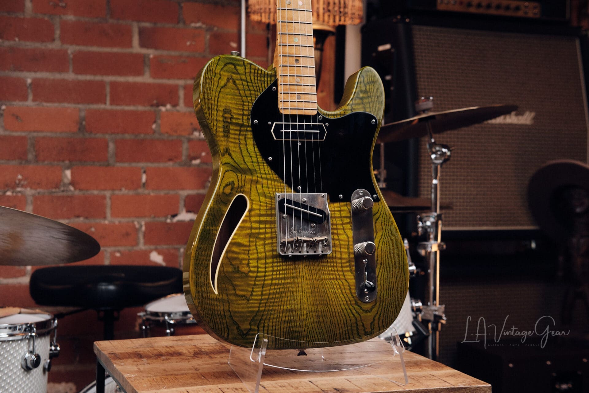 Partscaster Thinline T Style Guitar - With Lollar Charlie Christian Pickups! - Image 3
