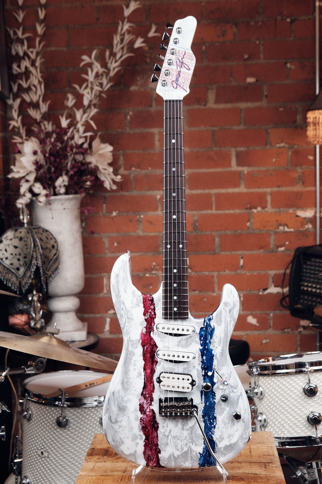 James Tyler USA 250 Studio Elite HDX Electric Guitar - #10 of 25! Red White and Blue Shmear!