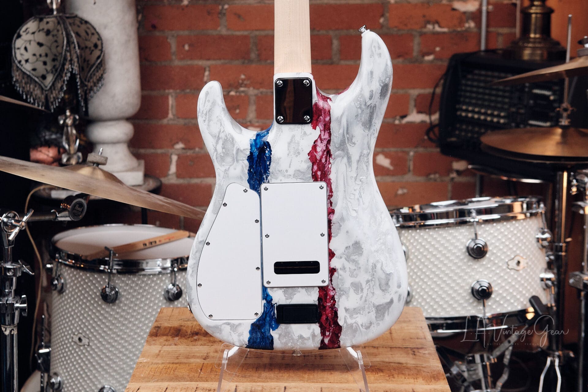 James Tyler USA 250 Studio Elite HDX Electric Guitar - #10 of 25! Red White and Blue Shmear! - Image 8