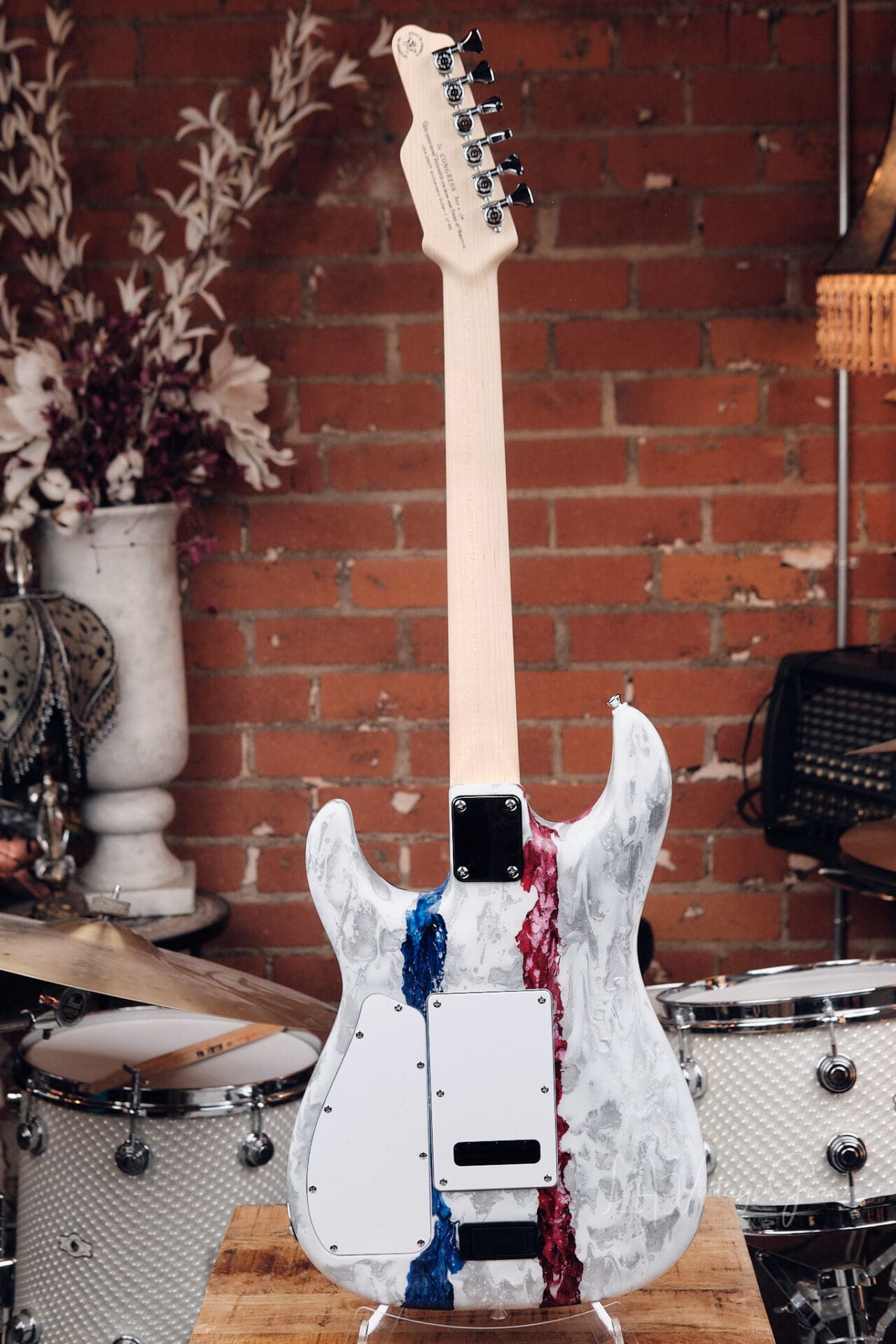 James Tyler USA 250 Studio Elite HDX Electric Guitar - #10 of 25! Red White and Blue Shmear! - Image 7